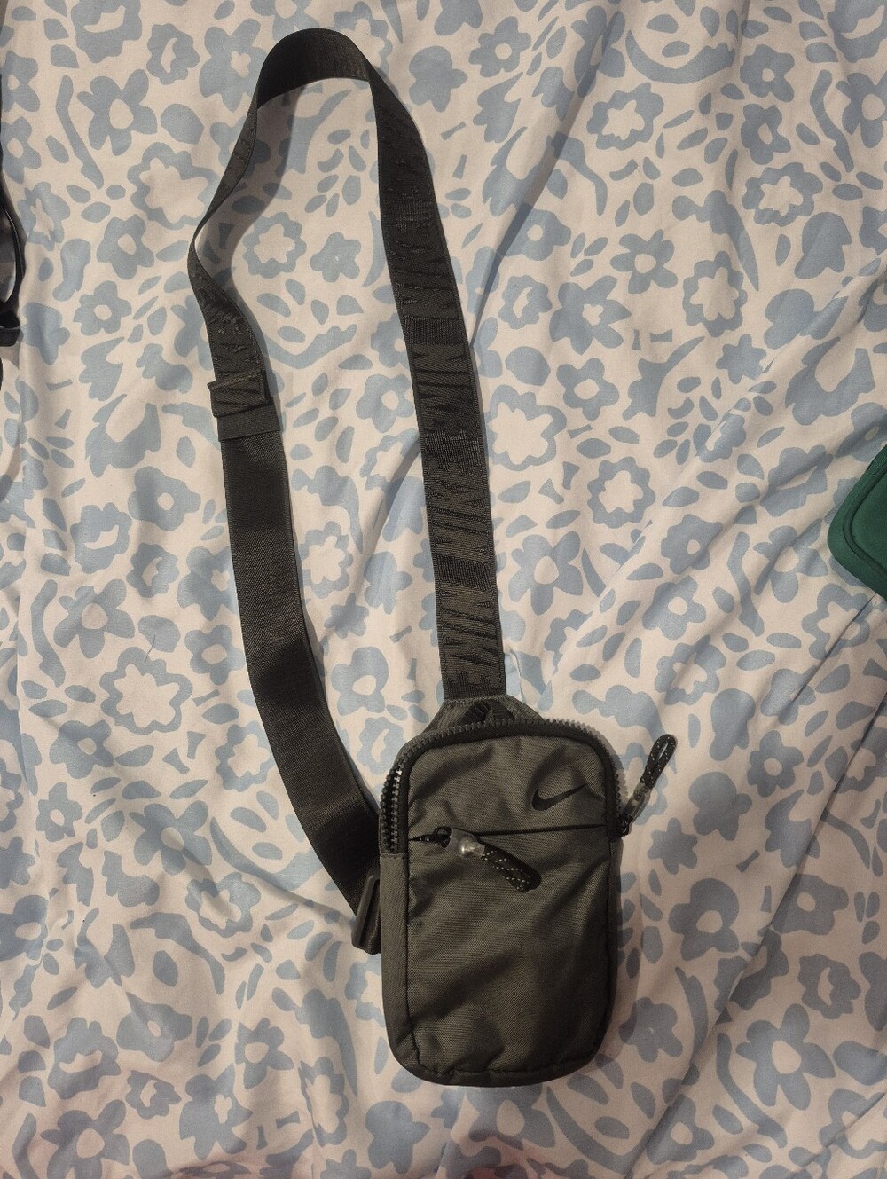 Unisex Nike Dark Olive Green Crossbody Sling Bag
